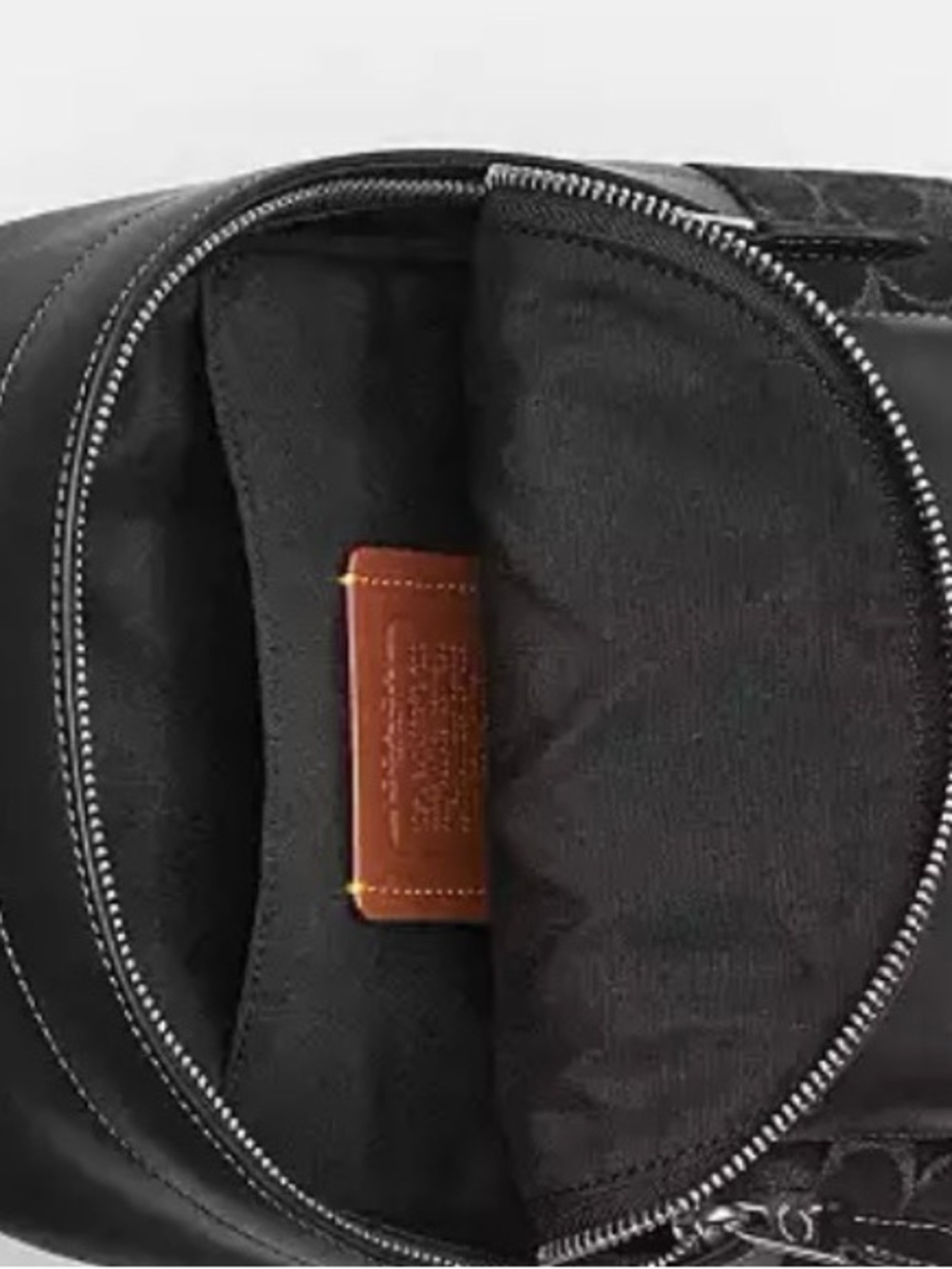 Coach Black Signature Monogram Belt Bag - Picture 3 of 3